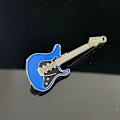 Miniatyrbild 1 av 9: Gitarr Metall Hårnålar Y2k Hårklämma BLÅ blue