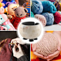 Miniatyrbild 6 av 10: Stickskål Fri Garnhållare FÅR FÅR sheep
