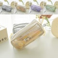 Miniatyrbilde 5 av 10: Mesh Pen Bag Blyantveske HVIT White