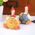 Miniatyrbillede 5 af 10: Kyllingefigurer Kyllingemodel 2STK 2STK 2PCS