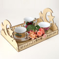 Miniatyrbillede 3 af 10: EID Træbakke Ramadan Kareem Madholder D D