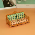 Miniatyrbillede 4 af 5: Legehusmøbler Dukkehus Stue Træsofa