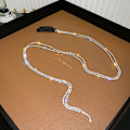 Miniatyrbild 3 av 10: Crystal Chain Hårnål Dangle Hårnål C C C