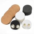 Miniatyrbilde 2 av 10: 100stk Displaykort Blank Displaystativ RUND SORT RUND SORT Round Black
