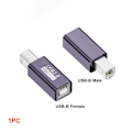 Miniatyrbilde 1 av 10: USB-B til Type-C Converter MIDI Adapter USB-B KVINNE TIL HANN USB-B Female to Male