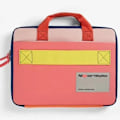 Miniatyrbillede 5 af 10: Kontrasterende Farve Laptop Taske Oplader Adapter Opbevaring Taske PINK Pink 16 Inch
