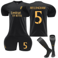Miniatyrbilde 1 av 2: Real Madrid Borte Fotballdrakt Barn 2023-2024 Nr. 5 Bellingham 20