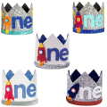Pikkukuva 10 / 10: 1. syntymäpäivä Crown Space -teema Syntymäpäivähattu STYLE 2 STYLE 2 style 2