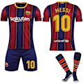 Miniatyrbild 1 av 2: Barcelona Hemma Fotbollströja Barn & Vuxen 2020-2021 Nr. 10 Messi 26