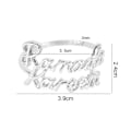 Miniatyrbillede 3 af 10: 1 Stk Ramadan Kareem Servietring Servietspænde SØLV SØLV silver