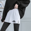 Miniatyrbillede 4 af 10: A-Line skjorte Split Flare Hem SORT XLA A Black XLA-A