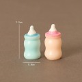 Pikkukuva 2 / 10: 4 kpl 1/6 Maitopullot Nukkekodin miniatyyri SININEN Blue