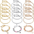 Miniatyrbillede 1 af 6: Armbånd Snake Bone Basic Chain Lobster Buckle
