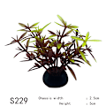 Miniatyrbilde 6 av 10: 20 stk Aquarium dekorative kunstige blader simuleringsanlegg S229