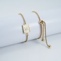 Miniatyrbillede 5 af 8: Indledende armbånd Bogstav Armbånd F F F
