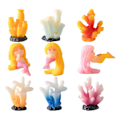 Miniatyrbild 10 av 10: Sjöjungfrufigurer Tecknad prinsessstaty 2 2 2
