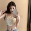 Miniatyrbillede 5 af 10: Camisole Crop Top SORT Black