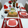 Miniatyrbillede 3 af 9: Valentinsdag Bordflag Bordløbere D D D