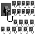Miniatyrbild 1 av 6: 20 st Command Hook Klädkrokar Kökskrokar Black 20 Pcs-20 Pcs