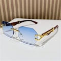 Miniatyrbillede 9 af 10: Solbriller uden indfatning Leopard Head Solbriller GRADIENT BLUE Gradient Blue