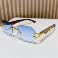 Pikkukuva 9 / 10: Reunattomat aurinkolasit Leopard Head aurinkolasit GRADIENT BLUE Gradient Blue