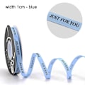 Miniatyrbild 1 av 10: 1Rull sidenband Cake Band BREDD 1CM - BLÅ BREDD 1CM - BLÅ width 1cm - blue
