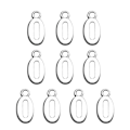 Miniatyrbillede 1 af 10: 10 stk Numbers Pendant Charms Arabiske Tal Pendants 0 0 0