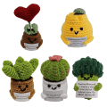 Miniatyrbillede 7 af 10: Mini strikket plantedukke Sjov positiv kartoffel B B B