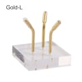 Miniatyrbillede 1 af 10: Krystalkuglebase Krystalkugleholder GOLD L Gold L