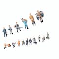 Miniatyrbillede 9 af 10: 10/25 stk. Byggearbejder Modelbygning Mennesker Figurer 3 3 3