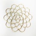 Miniatyrbillede 9 af 10: Blomstervaseopstilling Blomsterarrangørholder GULD 4 TOMM Gold 4 inch