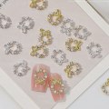 Miniatyrbild 2 av 9: 10ST 3D Nail Art Nail Smycken SILVER SILVER