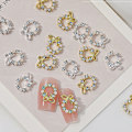 Pikkukuva 2 / 9: 10 KPL 3D Nail Art Kynsikorut HOPEAA SILVER