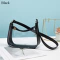 Transparent Skuldertaske Håndtaske SORT black