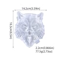 Miniatyrbillede 1 af 4: 3D Ulvehoved Dyreharpiksforme Store dyr Harpiksforme Epoxy