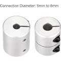 Miniatyrbillede 7 af 8: 2 stk. Joint Motor Connector Clamp-On koblinger 8MM X 4MM 8MM X 8mm x 4mm