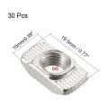 Miniatyrbilde 3 av 6: 30 stk Glide T-spormutter Halvrunde M8 M8