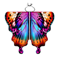 Miniatyrbild 5 av 10: Butterfly Shawl Cape Faire Butterfly Wings C C C