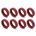 Miniatyrbillede 6 af 10: 8 STK/Sæt Rejse Bagage Caster Sko Kuffert Hjul Beskyttelse Red 8Pcs-8Pcs