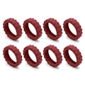 Pikkukuva 6 / 10: 8 kpl / set Matkalaukkujen pyörän kengät Matkalaukun pyörien suoja Red 8Pcs-8Pcs