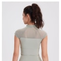 Miniatyrbilde 4 av 10: Yoga Crop Topp for kvinner LILLA L Purple L