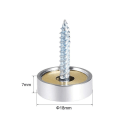 Miniatyrbild 3 av 9: 8 Styck Spegelskruvar Dekorativt cap 22MM 22mm