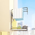 Miniatyrbild 6 av 8: Trashållare Desktop Väggmonterad Förvaringsställ VIT White