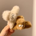 Miniatyrbillede 4 af 10: Plyshårklo hårkæbeclips 1 1 1
