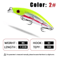 Miniatyrbild 8 av 8: Sjunkande Fiskedrag Minnow Lure FÄRG 3 FÄRG 3 Color 3