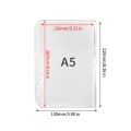 Miniatyrbilde 1 av 10: 5 STK Loose Leaf Bag Konvolutter Lomme A5 A5 A5