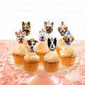 Miniatyrbild 5 av 9: Crown Dog Cat Cake Topper Party Cupcake Toppers CAT CAT Cat