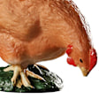 Miniatyrbild 6 av 6: Realistisk djurmodell simulerad fjäderfäskulptur kuk hen