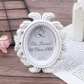 Miniatyrbild 7 av 8: Blommig fotoram Elliptisk tavelram SVART Black