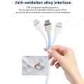 Miniatyrbillede 9 af 10: Mekanisk tastatur oprullet kabel USB-tastaturtråd HVID white